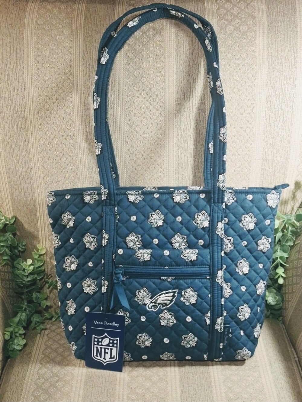 NWT Vera Bradley x NFL Philadelphia Eagles Quilted Tote